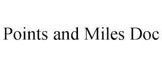 POINTS AND MILES DOC