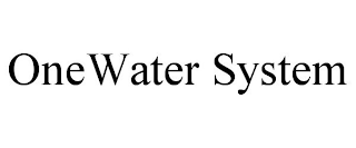 ONEWATER SYSTEM