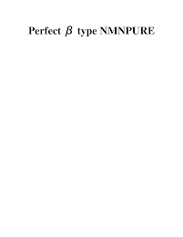 PERFECT SS TYPE NMNPURE