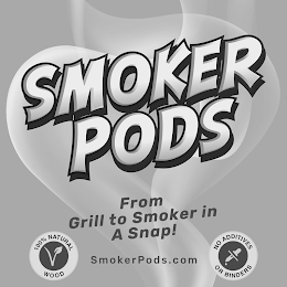 SMOKER PODS FROM GRILL TO SMOKER IN A SNAP! 100% NATURAL WOOD NO ADDITIVES OR BINDERS SMOKERPODS.COM