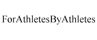 FORATHLETESBYATHLETES