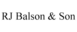 RJ BALSON & SON