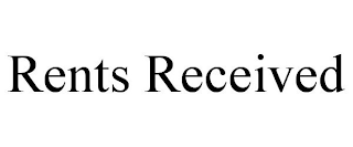 RENTS RECEIVED