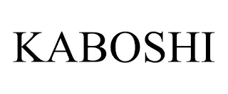 KABOSHI