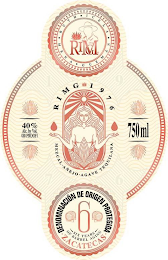 RIMG 1976 40% ALC. BY VOL. (80 PROOF) 750ML MEZCAL · AÑEJO · AGAVE TEQUILANA RIMG 1976 MENA · RUTH · ICELA · GUZMAN ZACATECAS · DENOMINACION DE ORIGEN PROTEGIDA · 6 - SIX YEARS - OF BARREL AGI