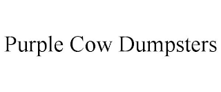 PURPLE COW DUMPSTERS