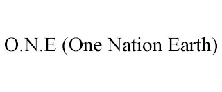 O.N.E (ONE NATION EARTH)