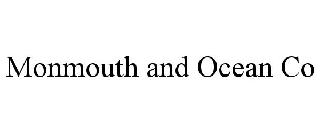MONMOUTH AND OCEAN CO