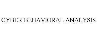 CYBER BEHAVIORAL ANALYSIS