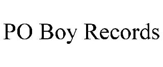 PO BOY RECORDS
