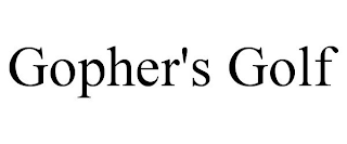 GOPHER'S GOLF
