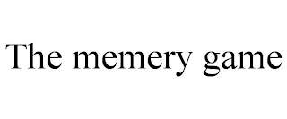 THE MEMERY GAME