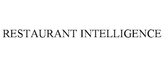 RESTAURANT INTELLIGENCE