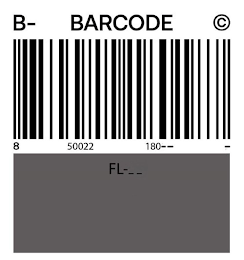 B- BARCODE © 8 50022 180-- - FL--__