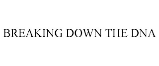 BREAKING DOWN THE DNA