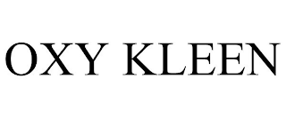 OXY KLEEN