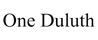 ONE DULUTH