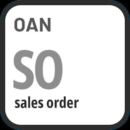 OAN SO SALES ORDER
