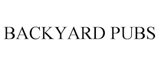 BACKYARD PUBS