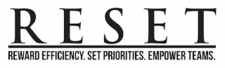 RESET REWARD EFFICIENCY. SET PRIORITIES. EMPOWER TEAMS.