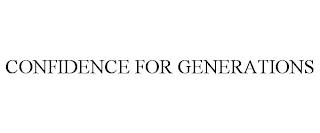 CONFIDENCE FOR GENERATIONS
