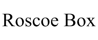 ROSCOE BOX
