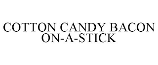 COTTON CANDY BACON ON-A-STICK