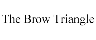 THE BROW TRIANGLE