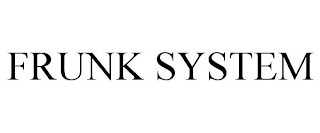 FRUNK SYSTEM