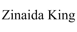 ZINAIDA KING