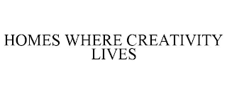 HOMES WHERE CREATIVITY LIVES