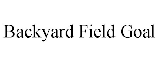 BACKYARD FIELD GOAL