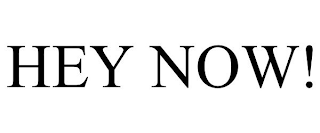 HEY NOW!