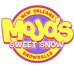 MOJO'S SWEET SNOW NEW ORLEANS SNOWBALLS