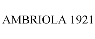AMBRIOLA 1921