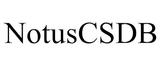 NOTUSCSDB