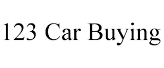 123 CAR BUYING