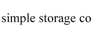 SIMPLE STORAGE CO