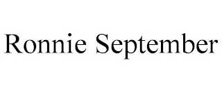 RONNIE SEPTEMBER