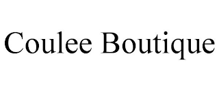 COULEE BOUTIQUE