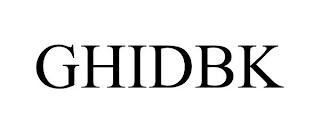 GHIDBK