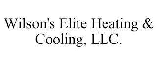 WILSON'S ELITE HEATING & COOLING, LLC.