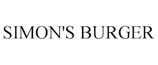 SIMON'S BURGER