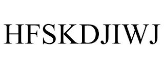 HFSKDJIWJ