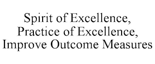 SPIRIT OF EXCELLENCE, PRACTICE OF EXCELLENCE, IMPROVE OUTCOME MEASURES