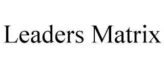 LEADERS MATRIX