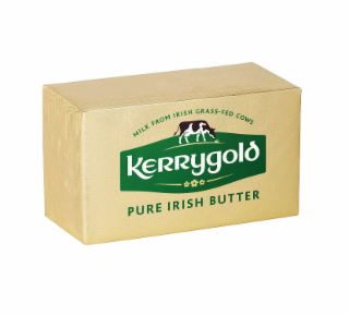 MILK FROM IRISH GRASS-FED COWS PURE IRISH BUTTER KERRYGOLD