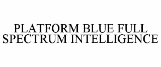 PLATFORM BLUE FULL SPECTRUM INTELLIGENCE