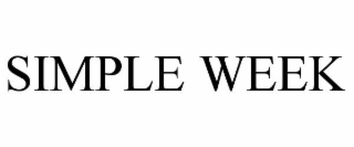 SIMPLE WEEK