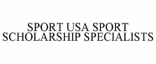 SPORT USA SPORT SCHOLARSHIP SPECIALISTS